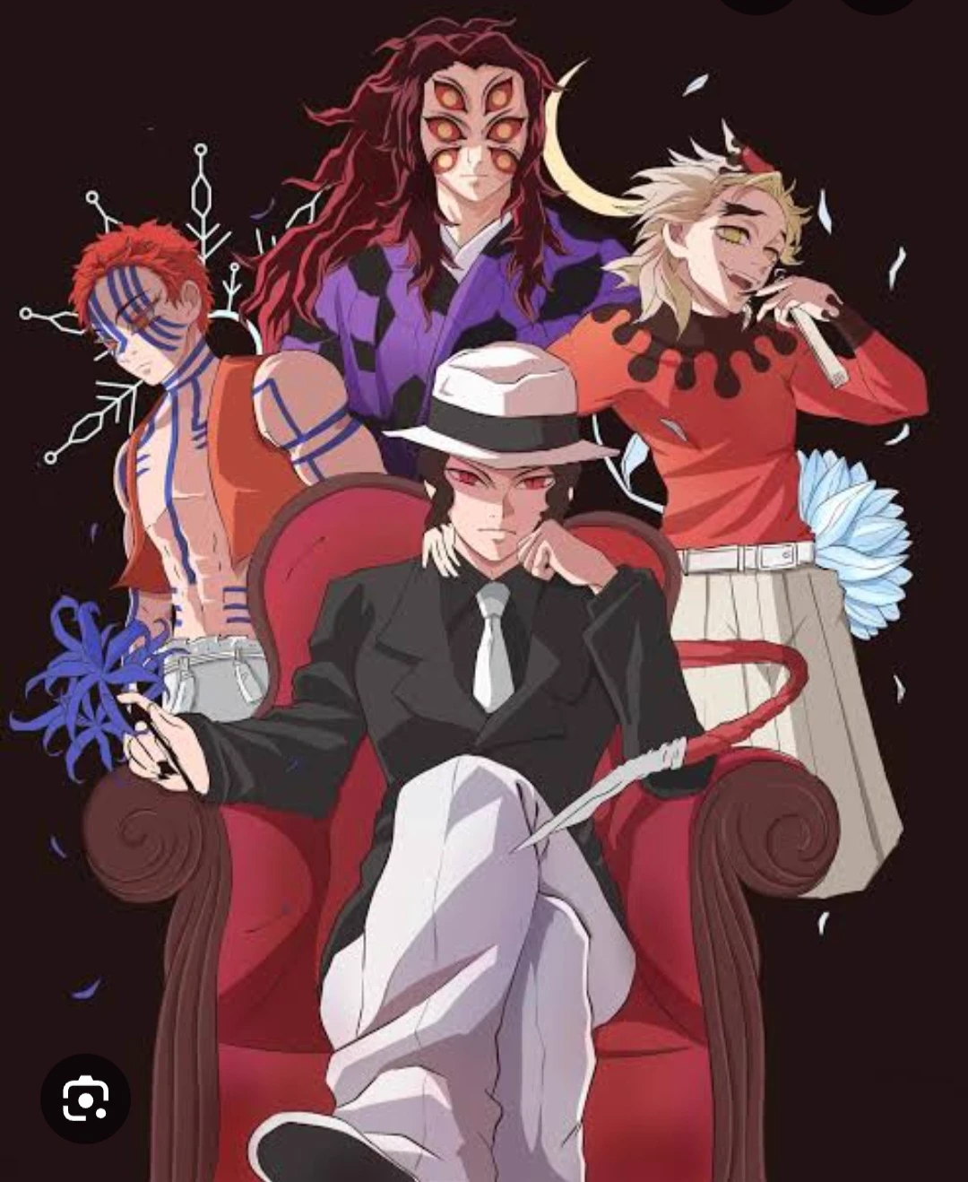 Muzan,Kokushibo',douma and akaza thumbnail