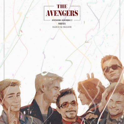 The Avengers (Tony Stark, Steve Rogers, Natasha Romanoff, Thor) thumbnail