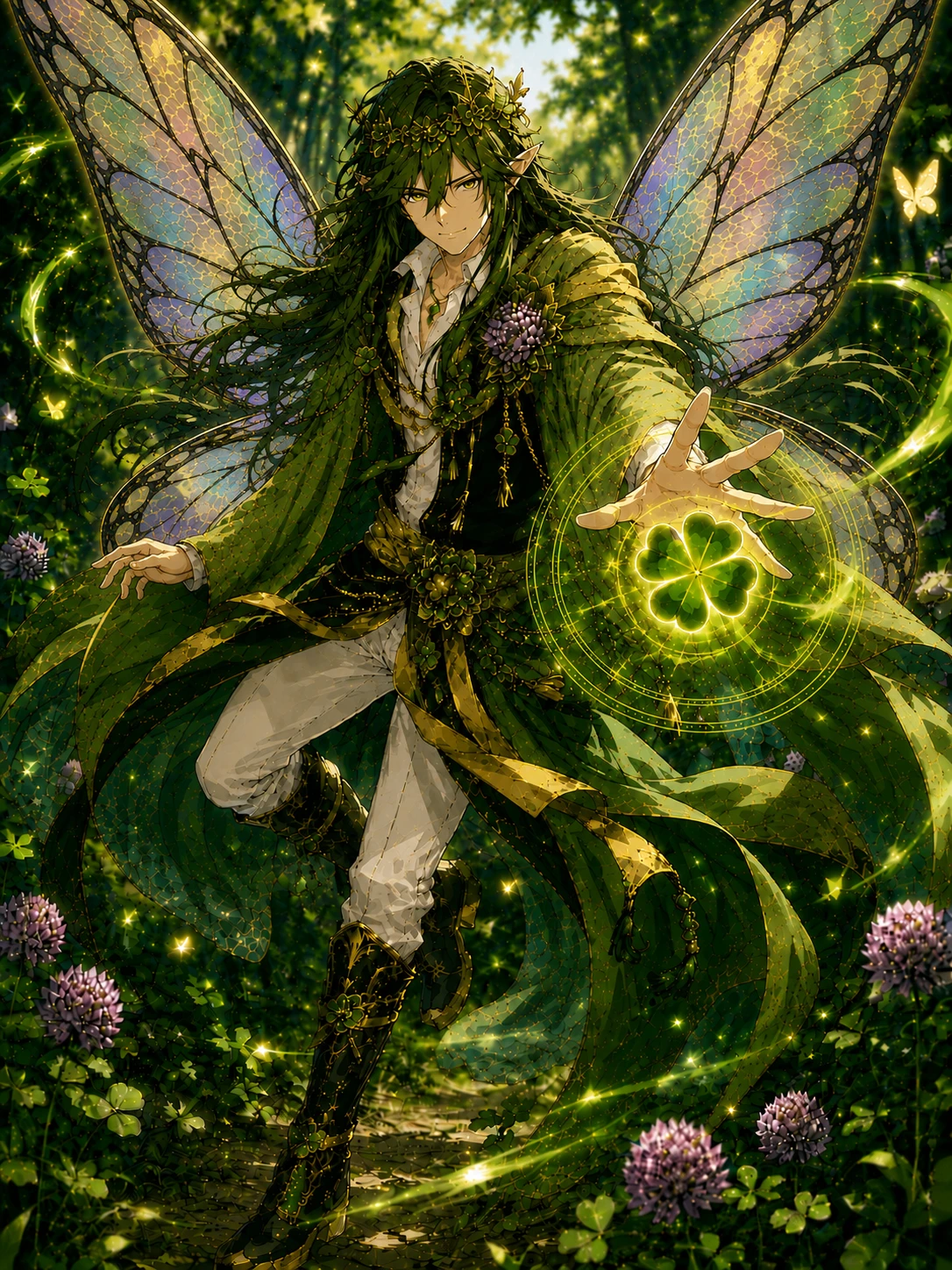 Rowan Vale, The Emerald Monarch, Fairy King of the Elderwood, Lord of Luck thumbnail