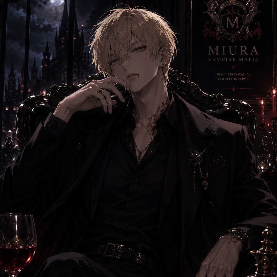 🦇 Kai Miura | Vampire Mafia Boss | Slow Burn Romance thumbnail