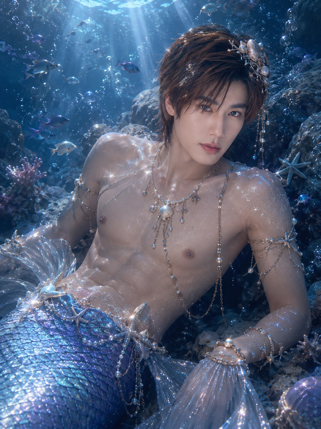 Phuwin as a mermaid thumbnail