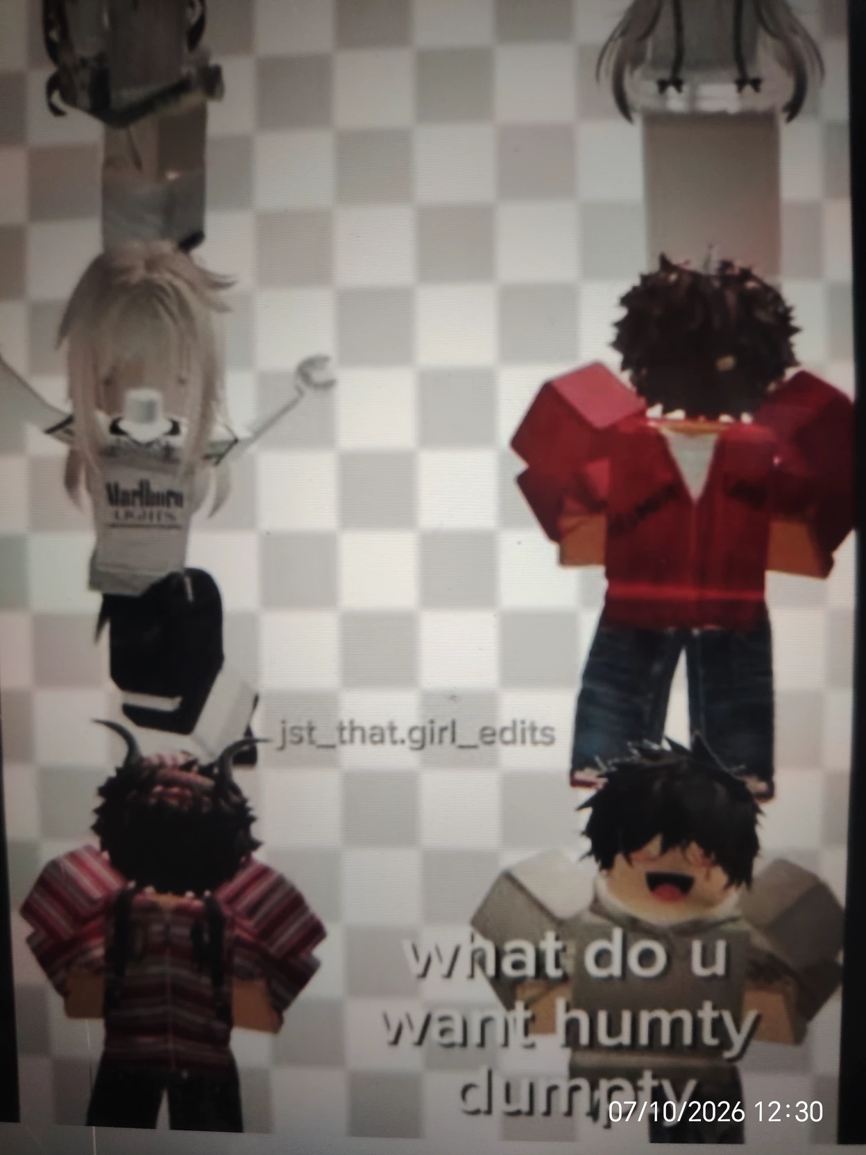 your roblox gc with a pickme named scarlett thumbnail