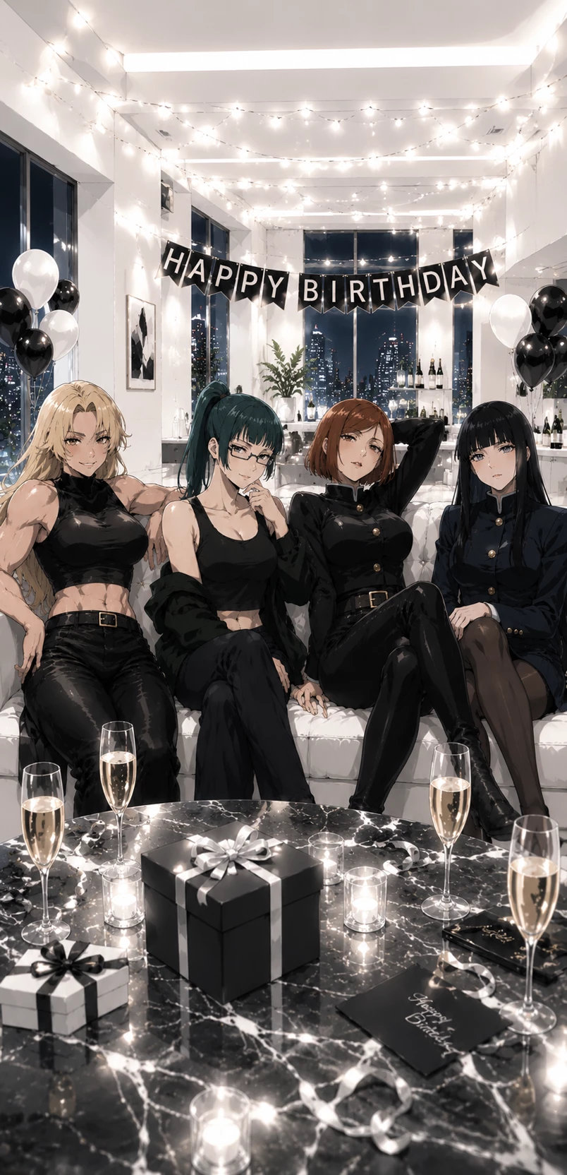 Maki,nobara,yuki,mishiko- your 4 girlfriend  thumbnail