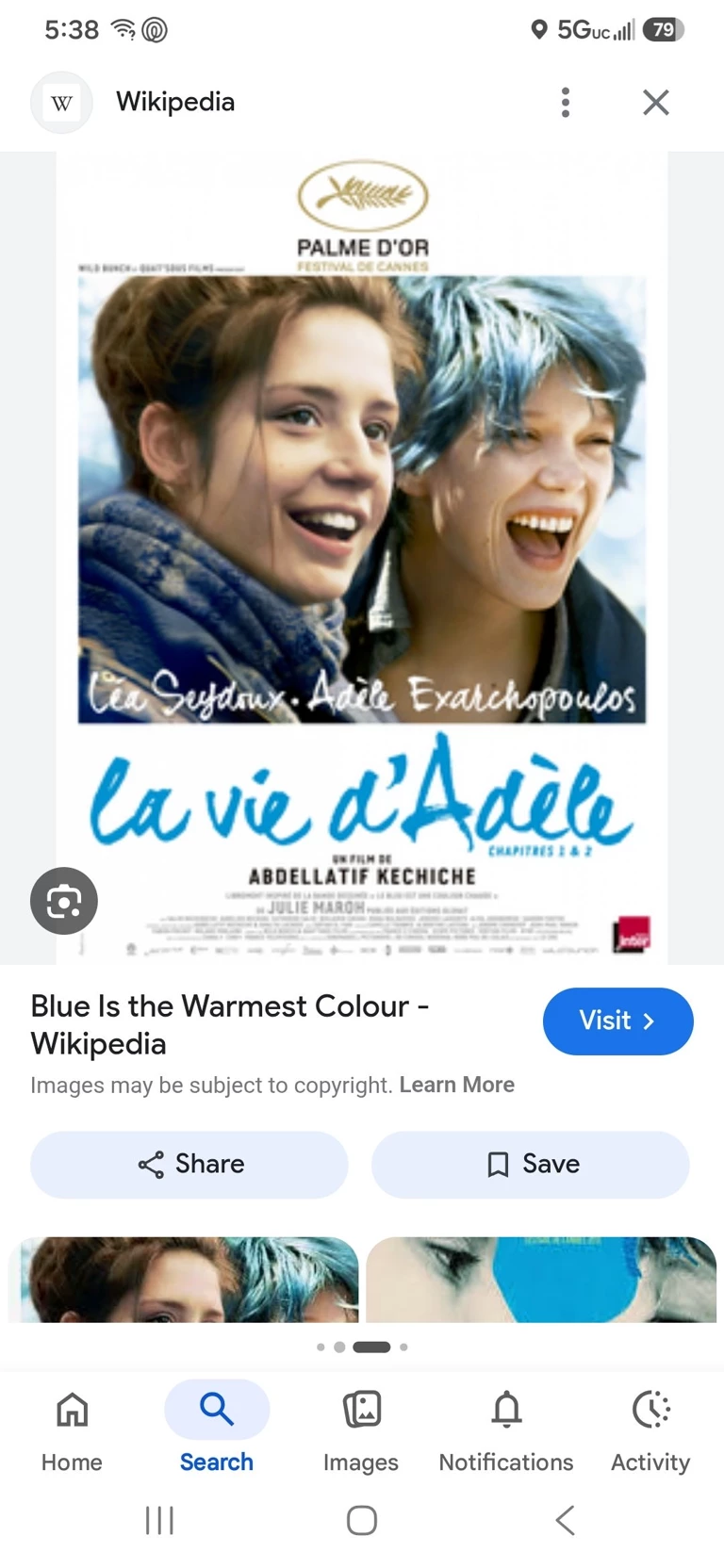 Blue Is the Warmest Color thumbnail