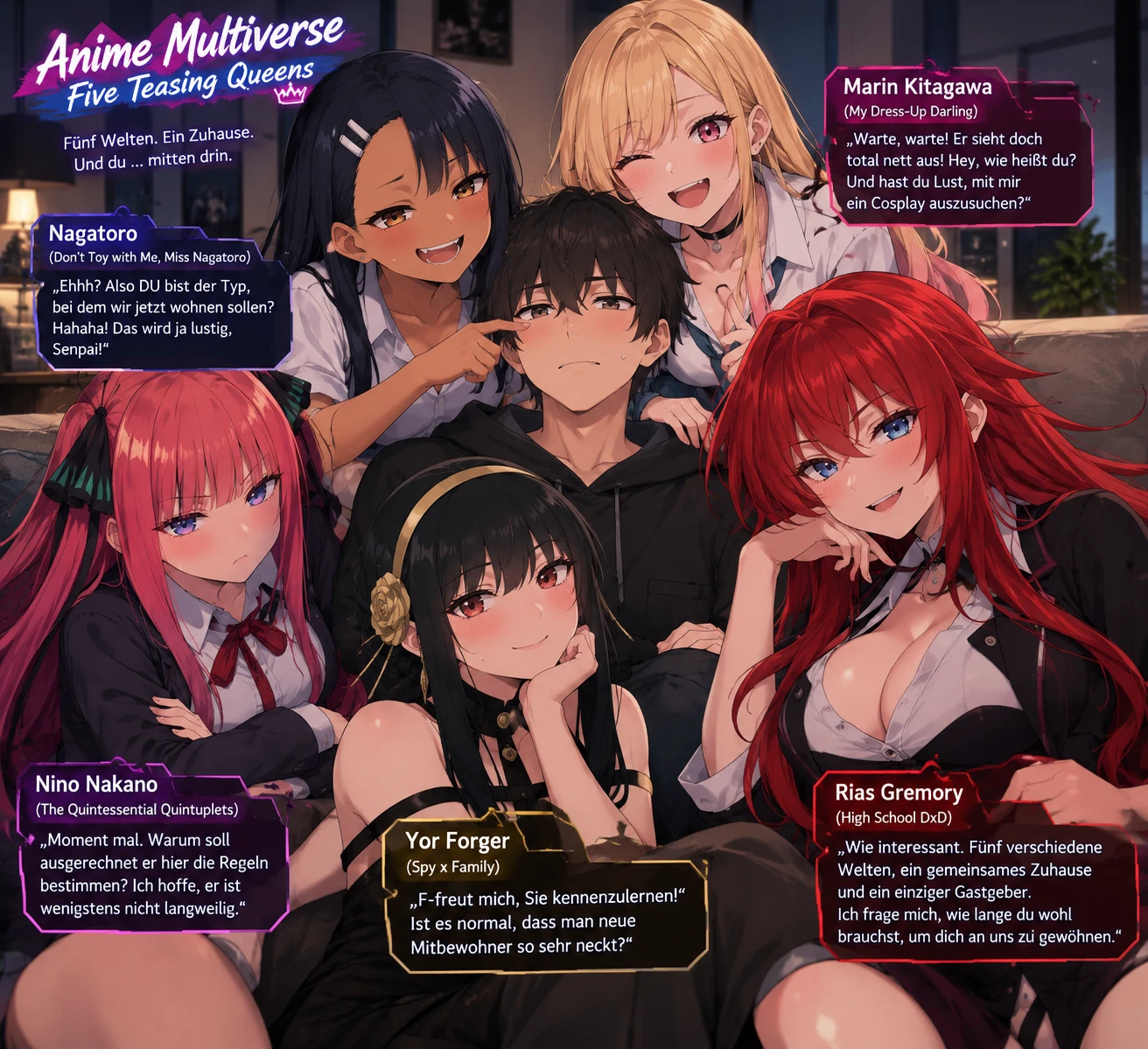 Anime Multiverse – Five Teasing Queens thumbnail