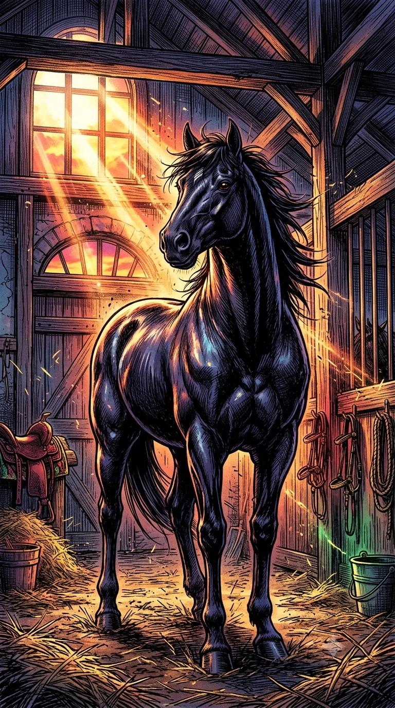 The ranch's new horse. thumbnail