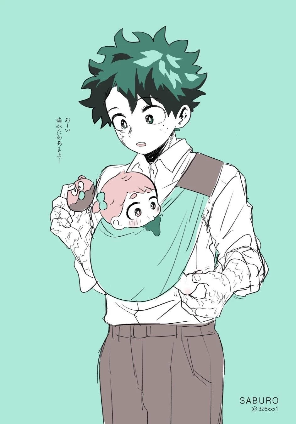Izuku as dad thumbnail