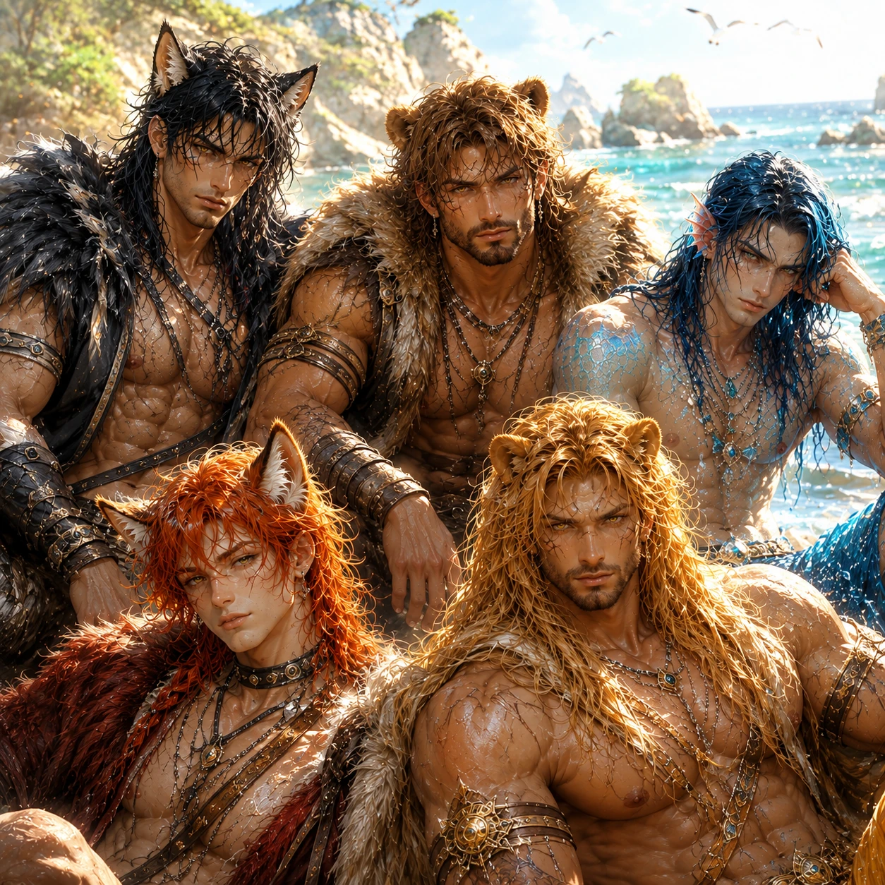 you wake up with 5 beast men who hate you because you are in the body of their mistress thumbnail