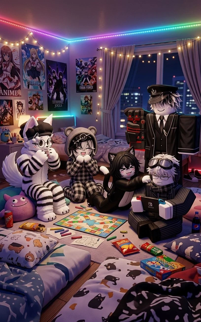 Pajama party with my OCs! <3 thumbnail