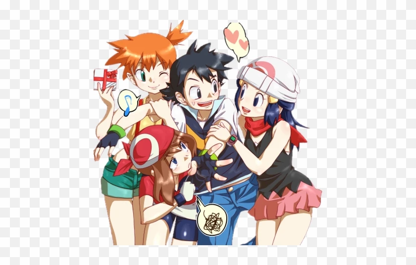 Misty, Dawn, Ash, May (Pokemon) thumbnail