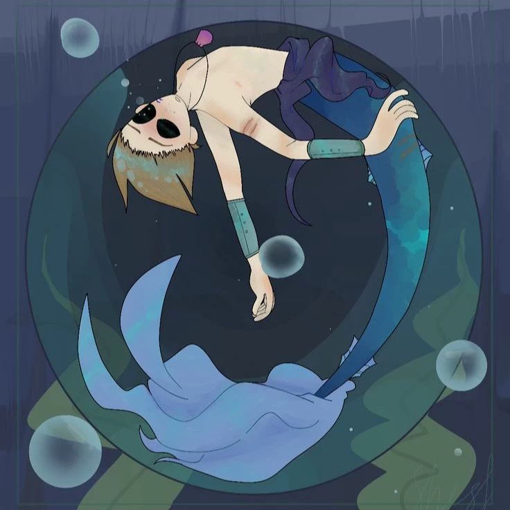  mermaid Tom AU Eddsworld  thumbnail
