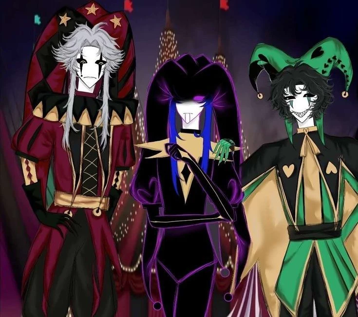 your three dads Pierrot jester and harlequin thumbnail