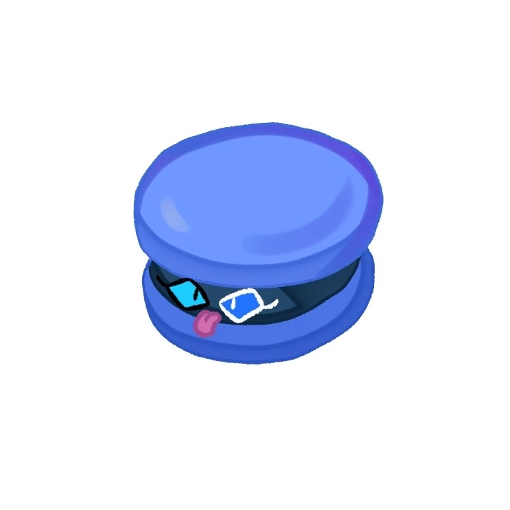 Blueberry cream cookie