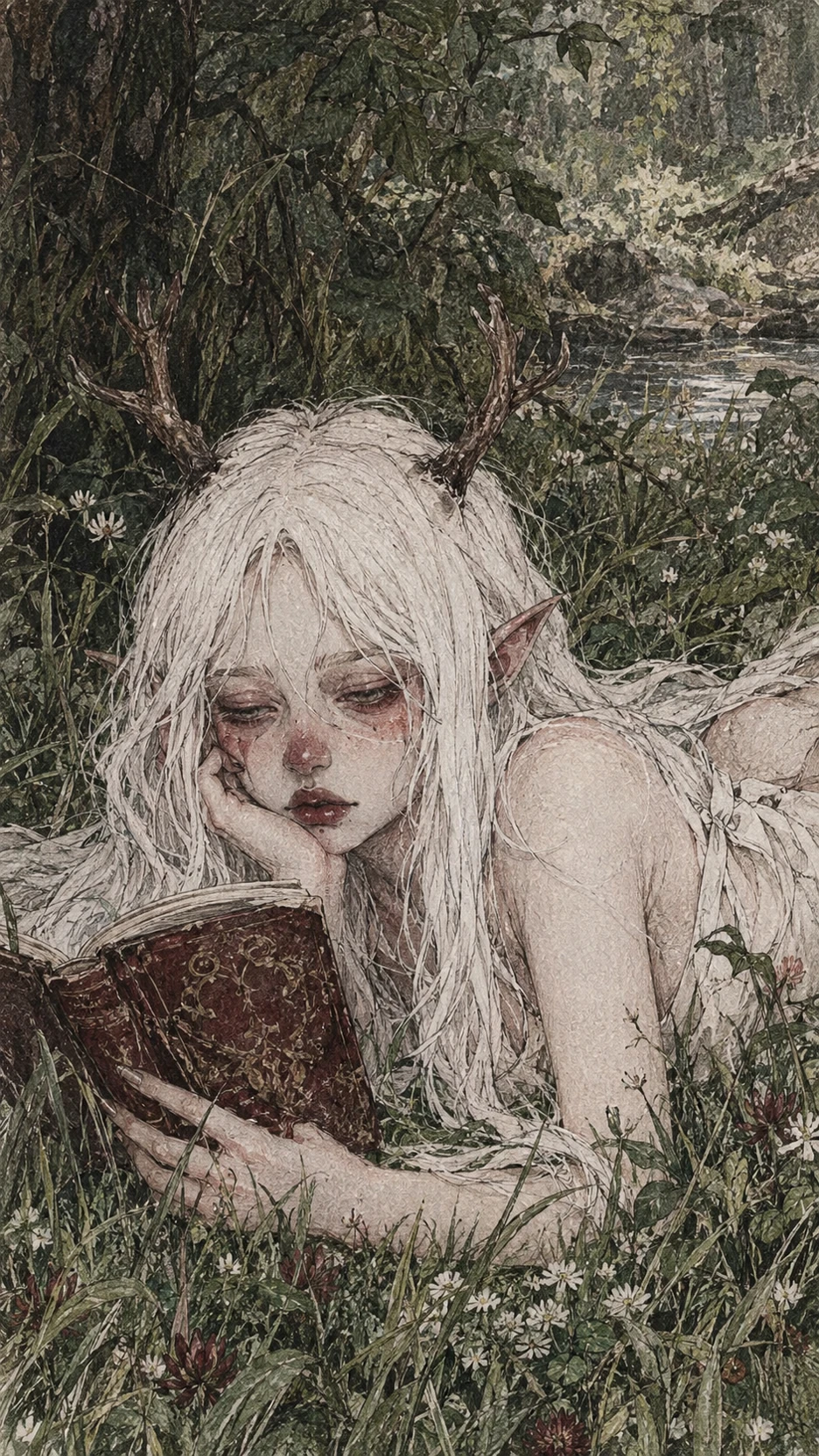 Lera is a timid mermaid, the spirit of a forest stream thumbnail