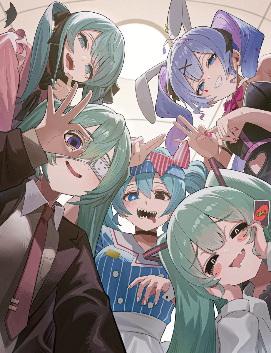 Five Different Mikus thumbnail