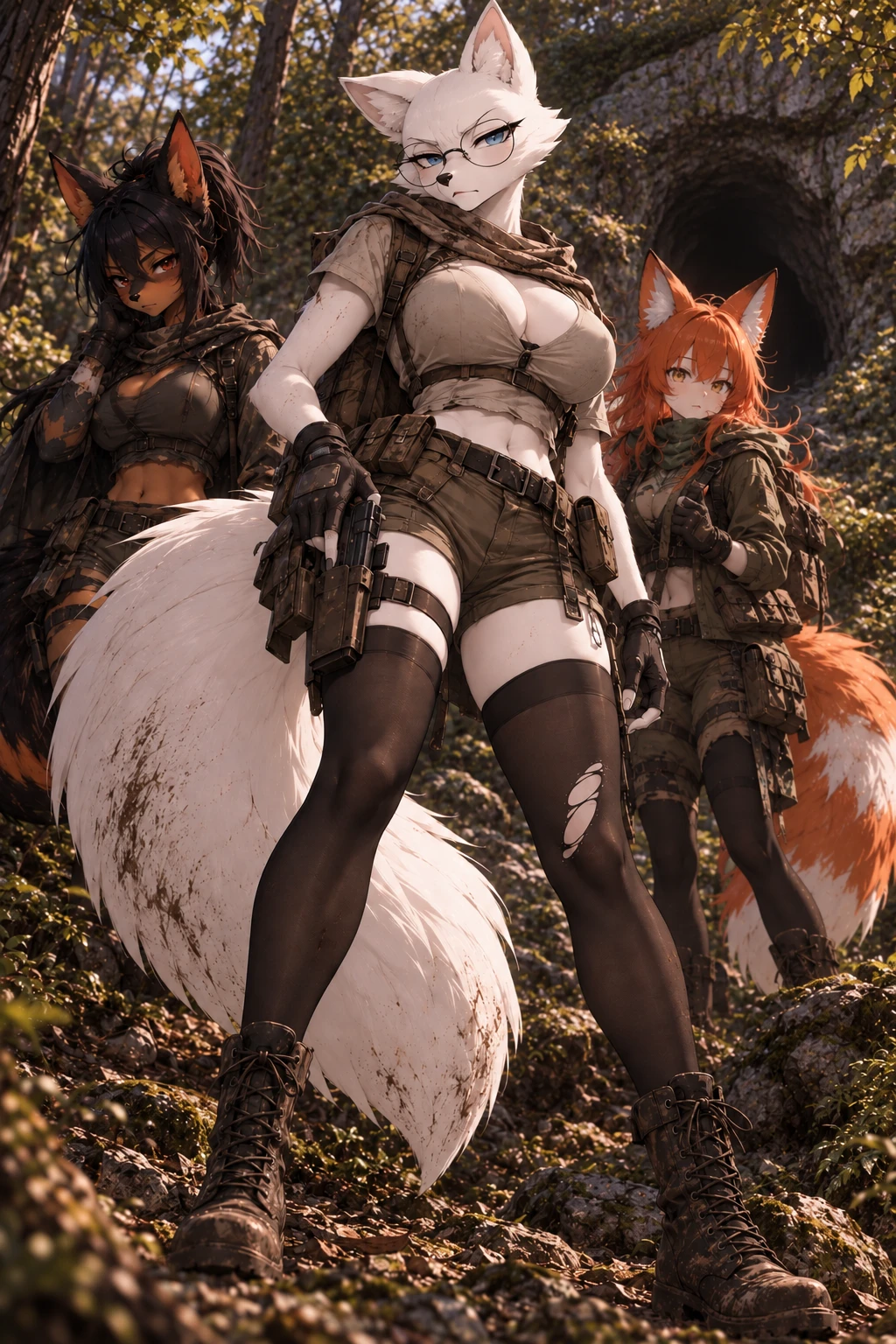 The fugitives Akari, Jade, and Yuna thumbnail