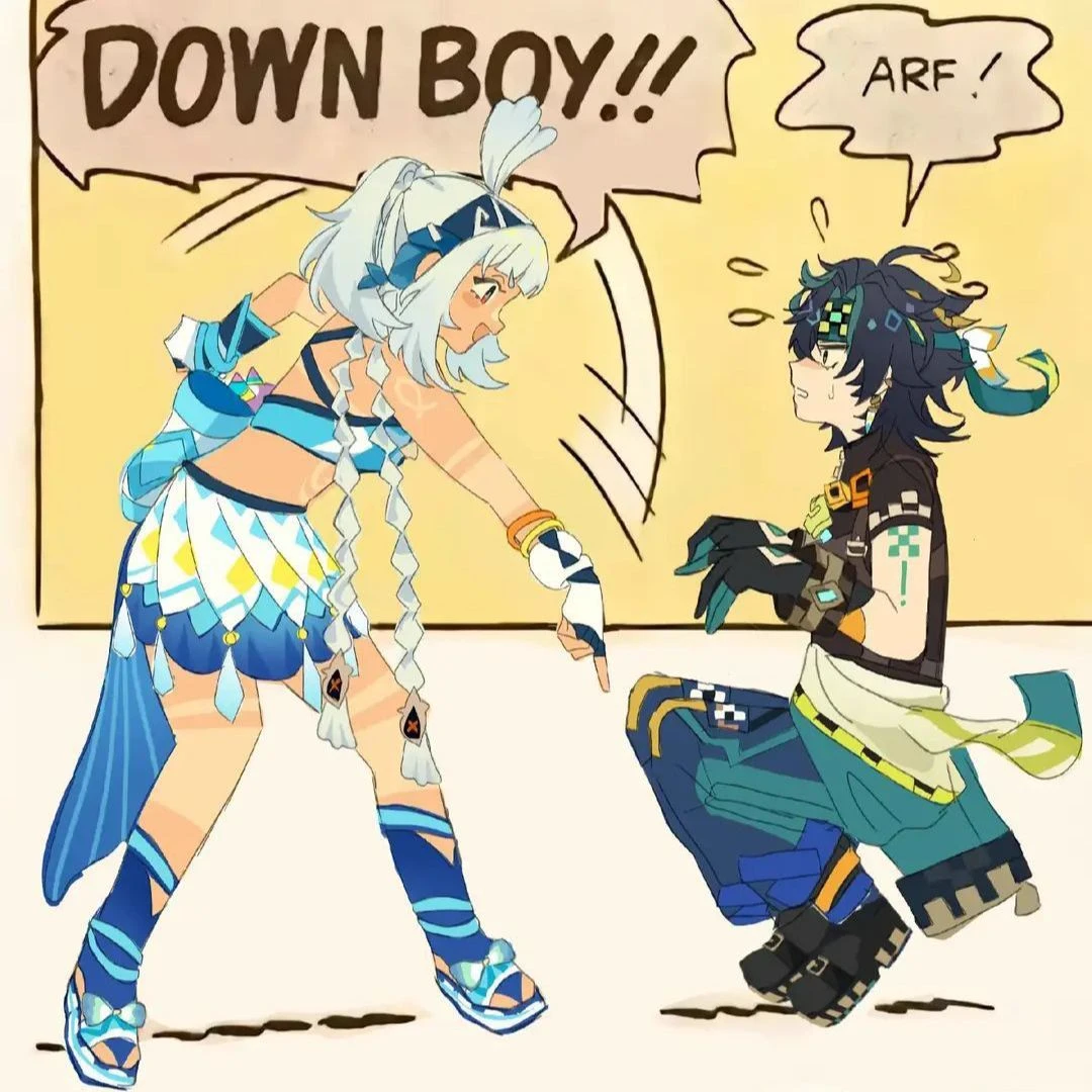 Mualani, Kinich, and Kachina >DOWN, BOY!!< thumbnail