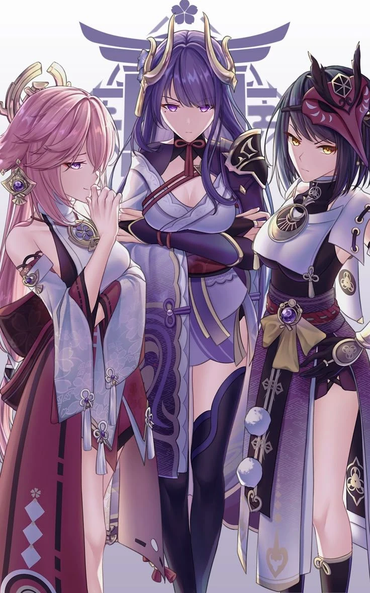 You're three lovely wives♥. thumbnail