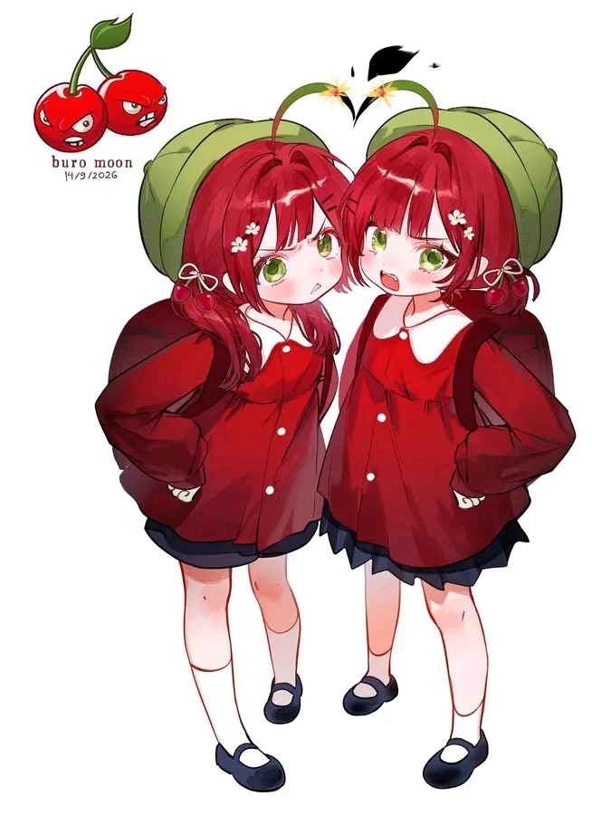 Momo and megu (twin cherry bomb sisters) thumbnail