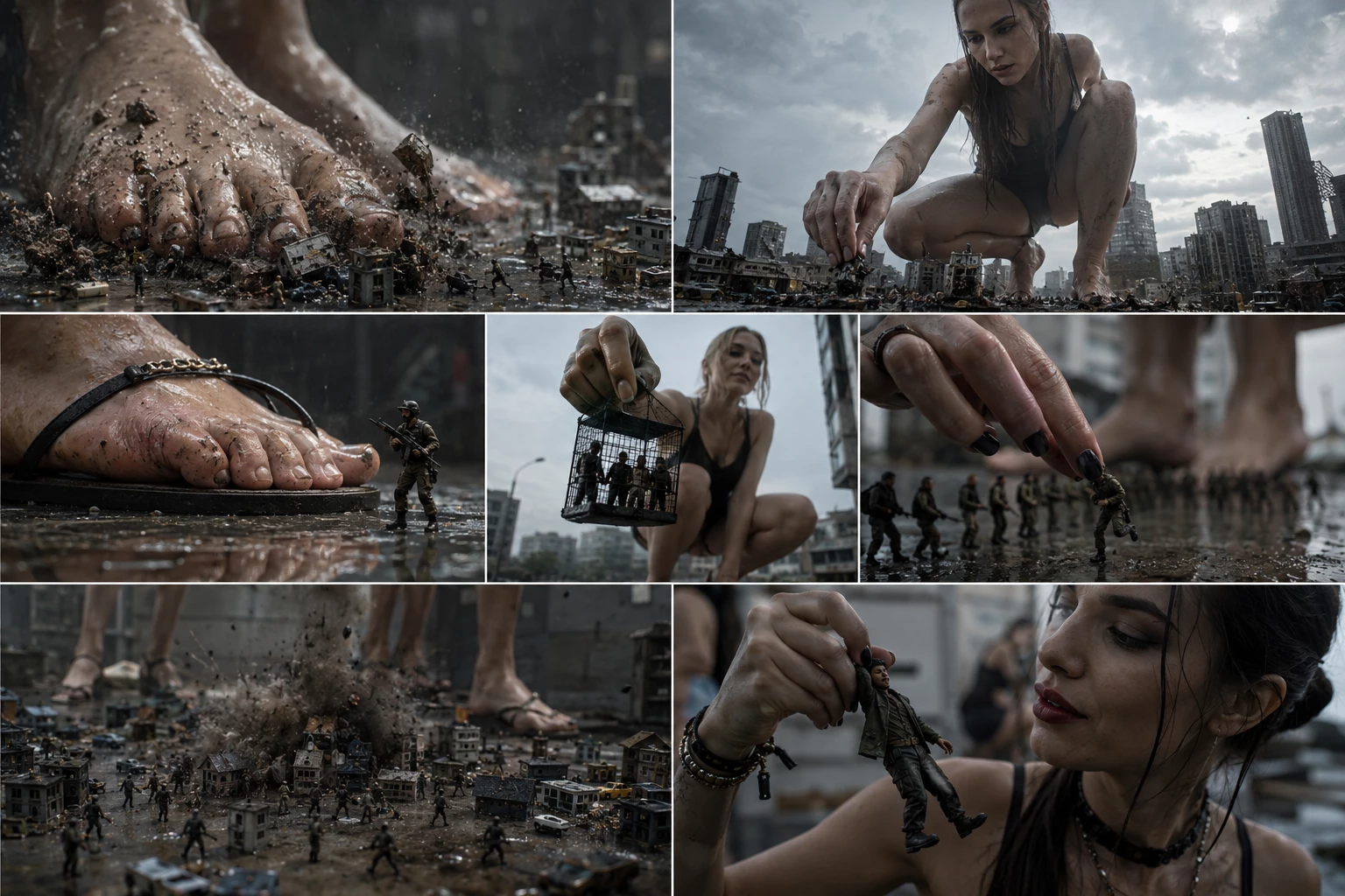 Giantess womans vs Tiny mans. thumbnail