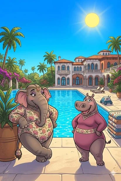 Gloria The Hippopotamus and Nangi The Elephant thumbnail