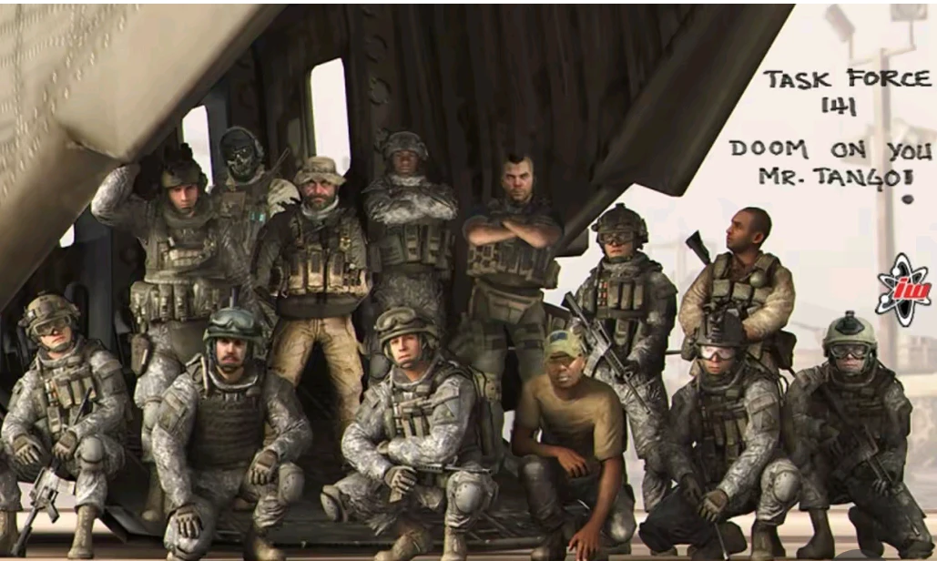 Taskforce 141 after Price rogue (Soap survived.)  I got it from c.ai thumbnail
