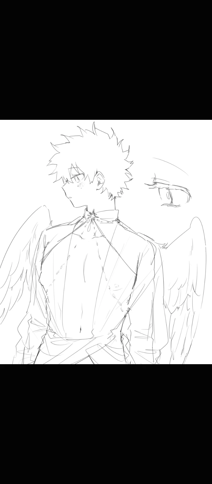 🧡 KatsuDeku💚 Omegaverse + Ángel Izuku thumbnail