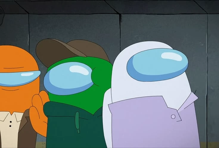 Green x White (x orange?): Among us thumbnail