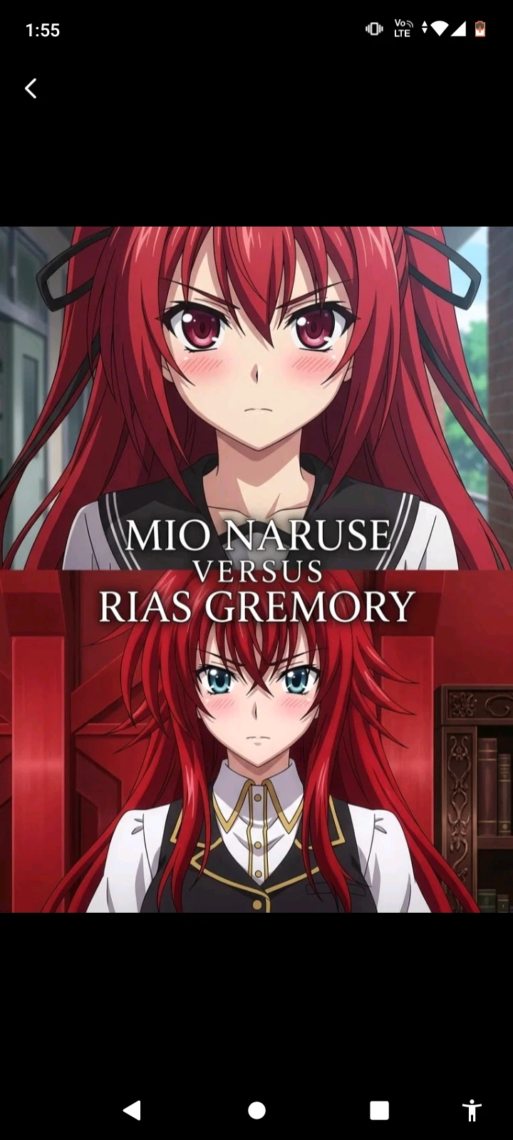 Mio Naruse y Rias Gremory thumbnail