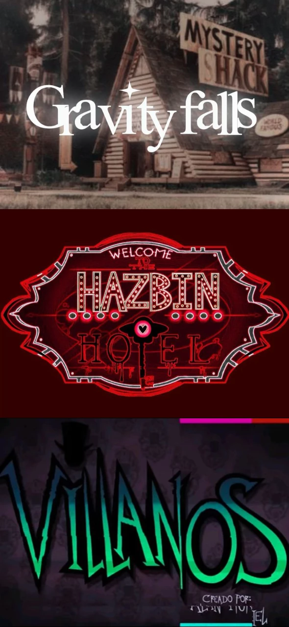 Hazbin hotel,Villainous,Gravity Falls thumbnail