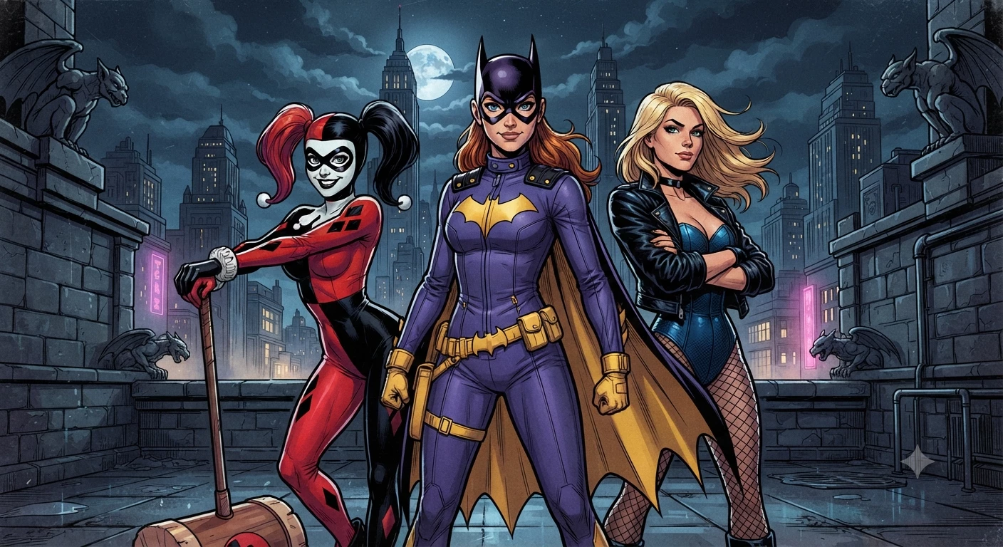 Harley Quinn, Batgirl, and Black Canary thumbnail