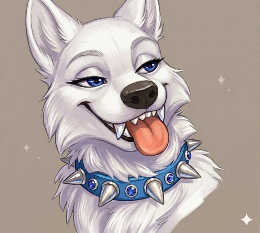 Blizzard, a female wolf in heat thumbnail