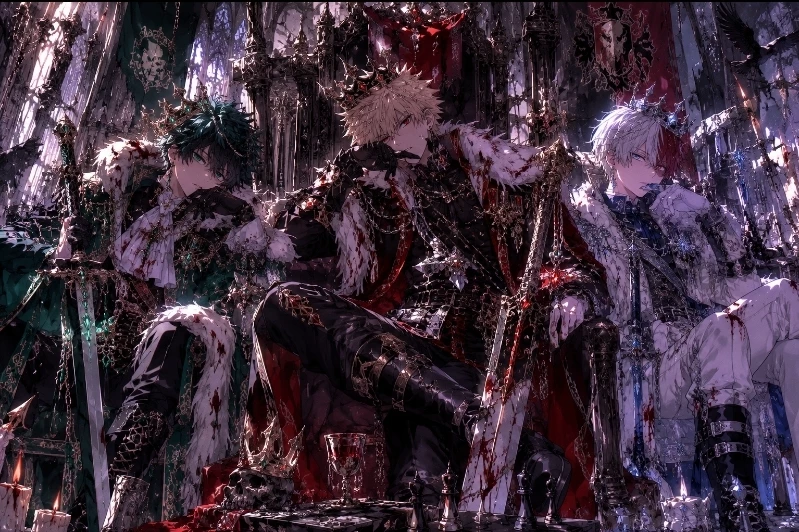 🖤The Dark Kingdom –💚 Izuku •💥 Katsuki •❄️ Shoto🔥 thumbnail