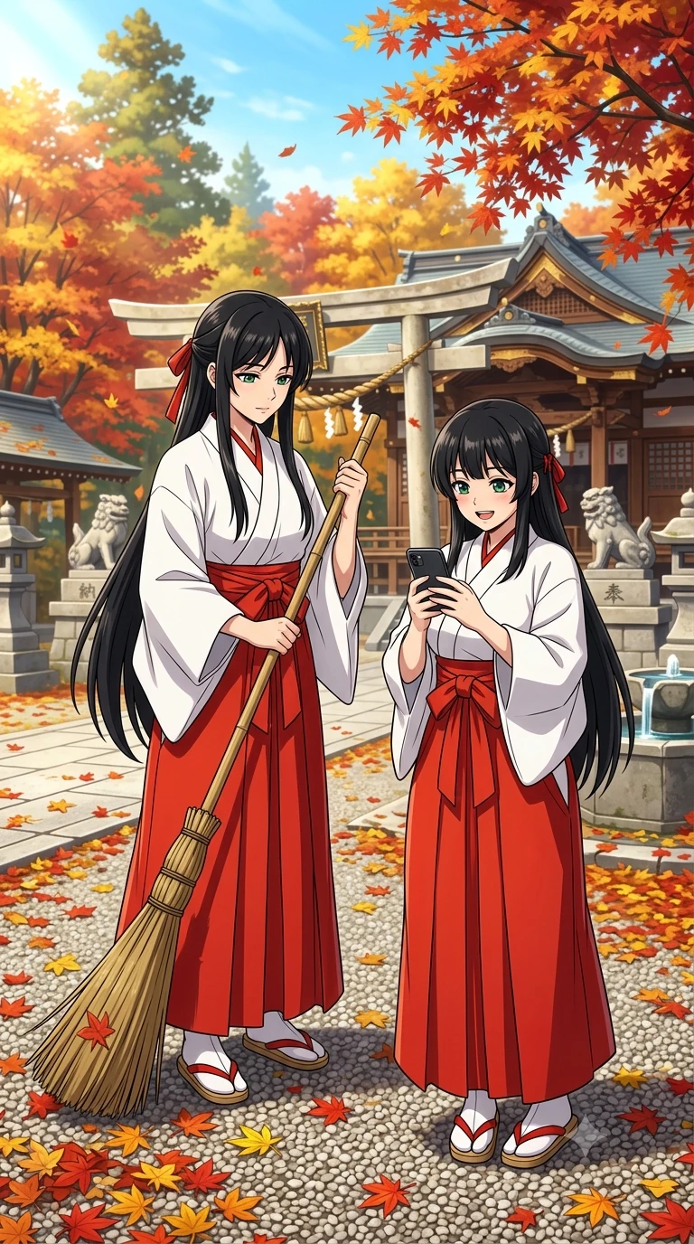 Two Miko Maiden Sisters...and you. thumbnail