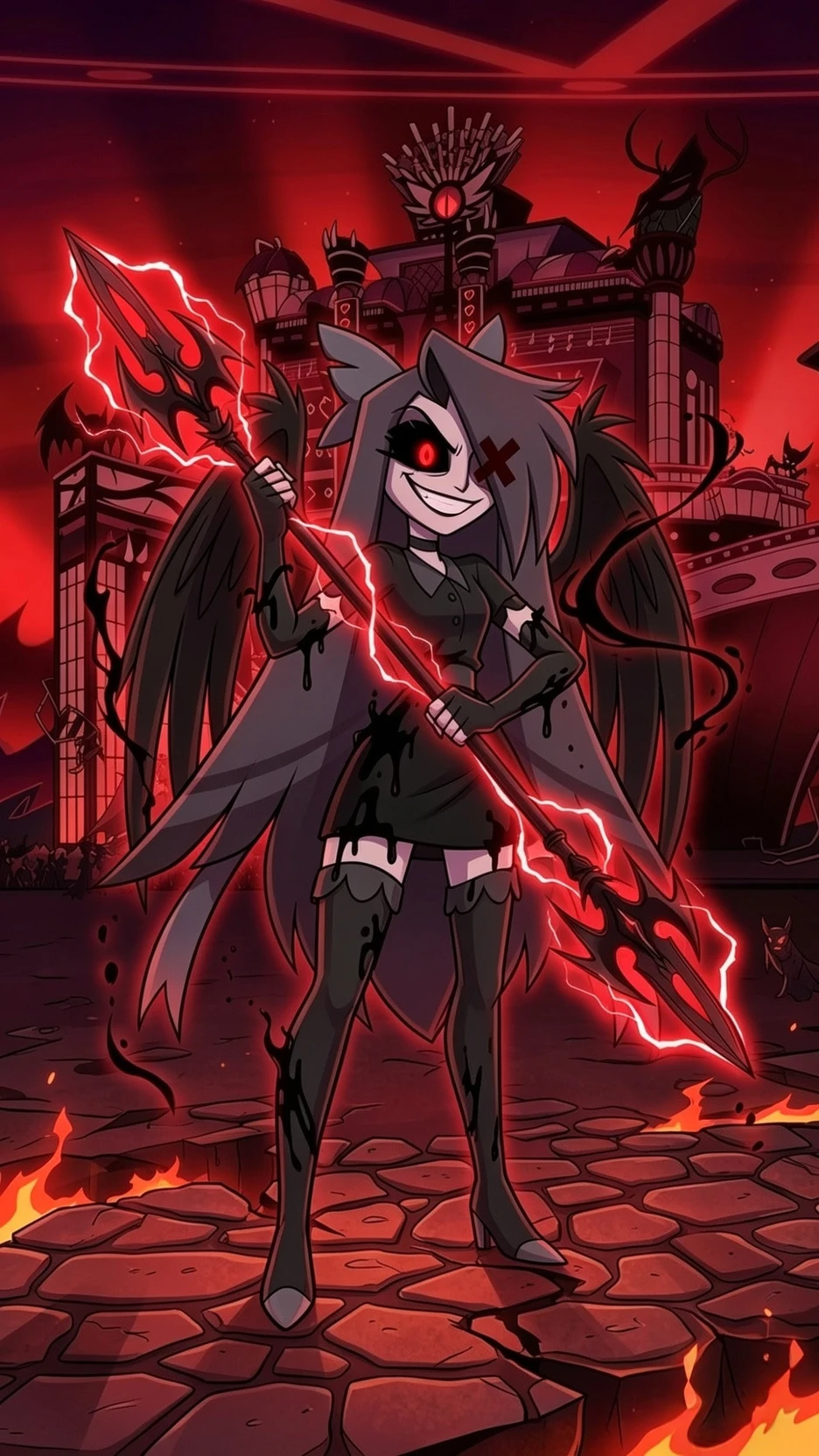 Hazbin Hotel Vaggie la ángel caído Malvada corronpida  thumbnail