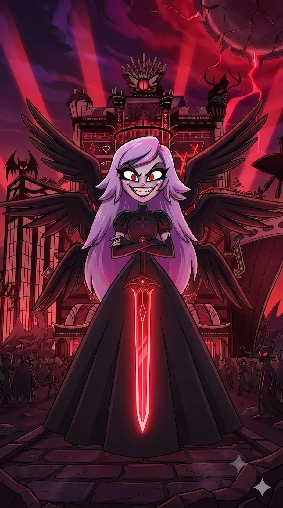 Hazbin Hotel Emily la Serafín caída del Mal thumbnail