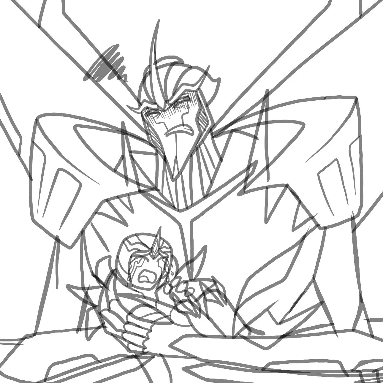 Megatron X Starscream(user) Parent AU TFP thumbnail