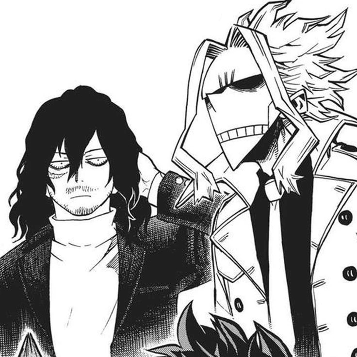 Aizawa and Toshinori (<--All Might) thumbnail