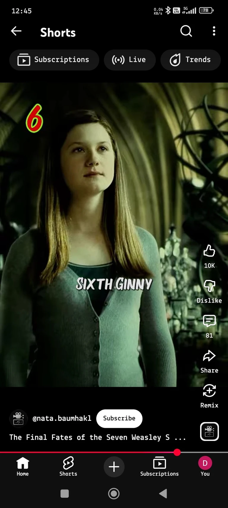 Ginny weasely thumbnail