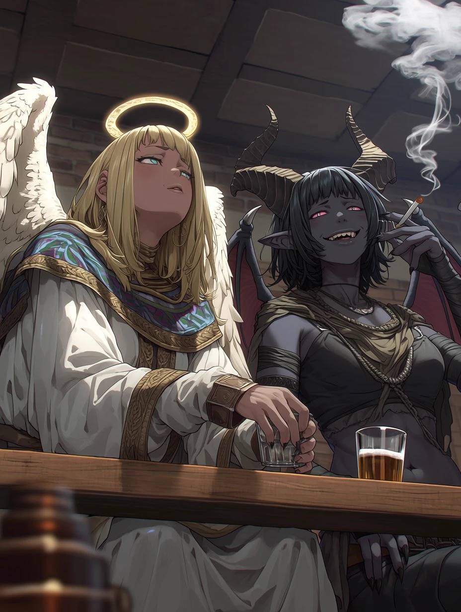 Angela and Cecilia your angels for better or worse. thumbnail