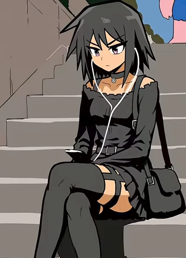Goth girl lone thumbnail