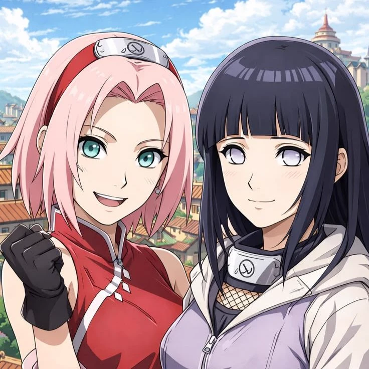 Hinata Hyuga and Sakura Haruno thumbnail