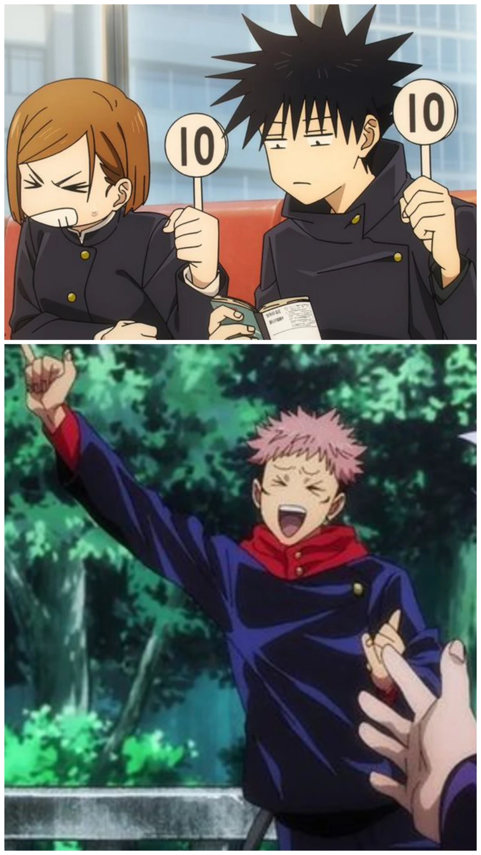 you are in jjk, your companions are megumi, novara and Yuji thumbnail