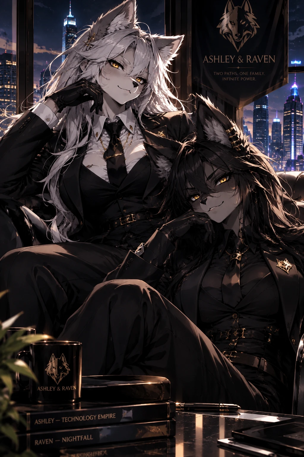 Ashley & Raven — Two She-Wolves, One Man 🐺🖤 thumbnail