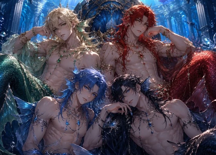 The mermaid kings. (got the idea from a drama I watched) thumbnail