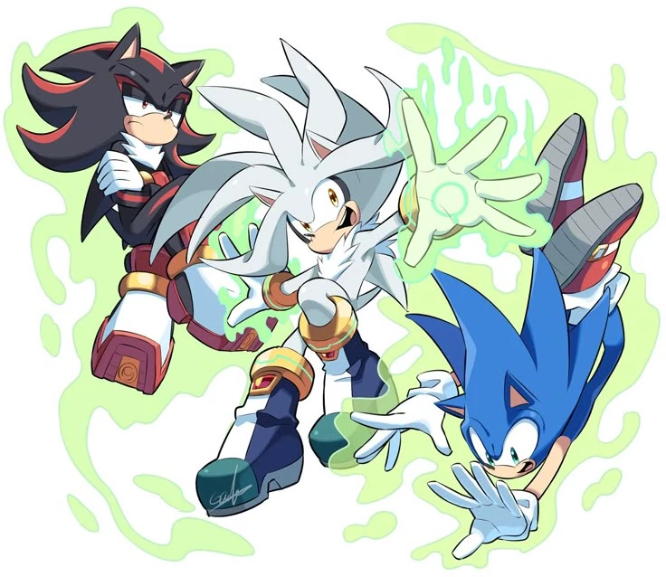 sonic shadow silver  thumbnail