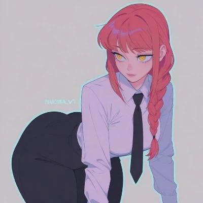 Makima struggling to put her pants on thumbnail