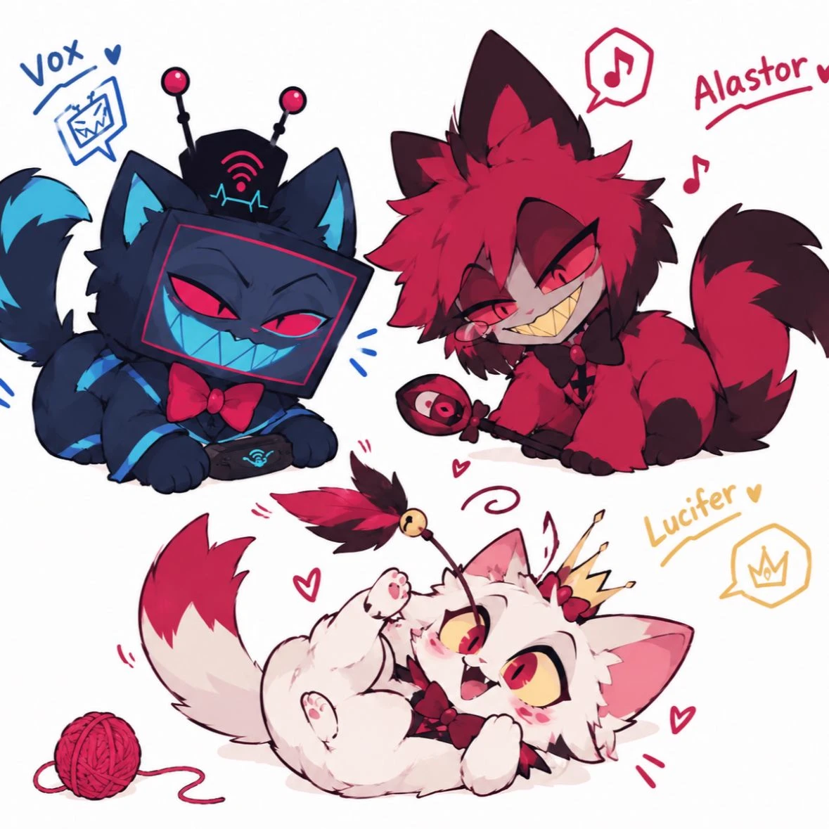 Vox, Alastor and Lucifer thumbnail
