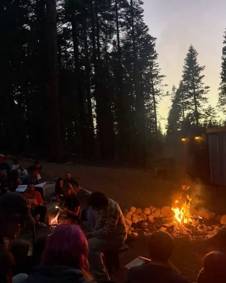 Group of friends camping thumbnail