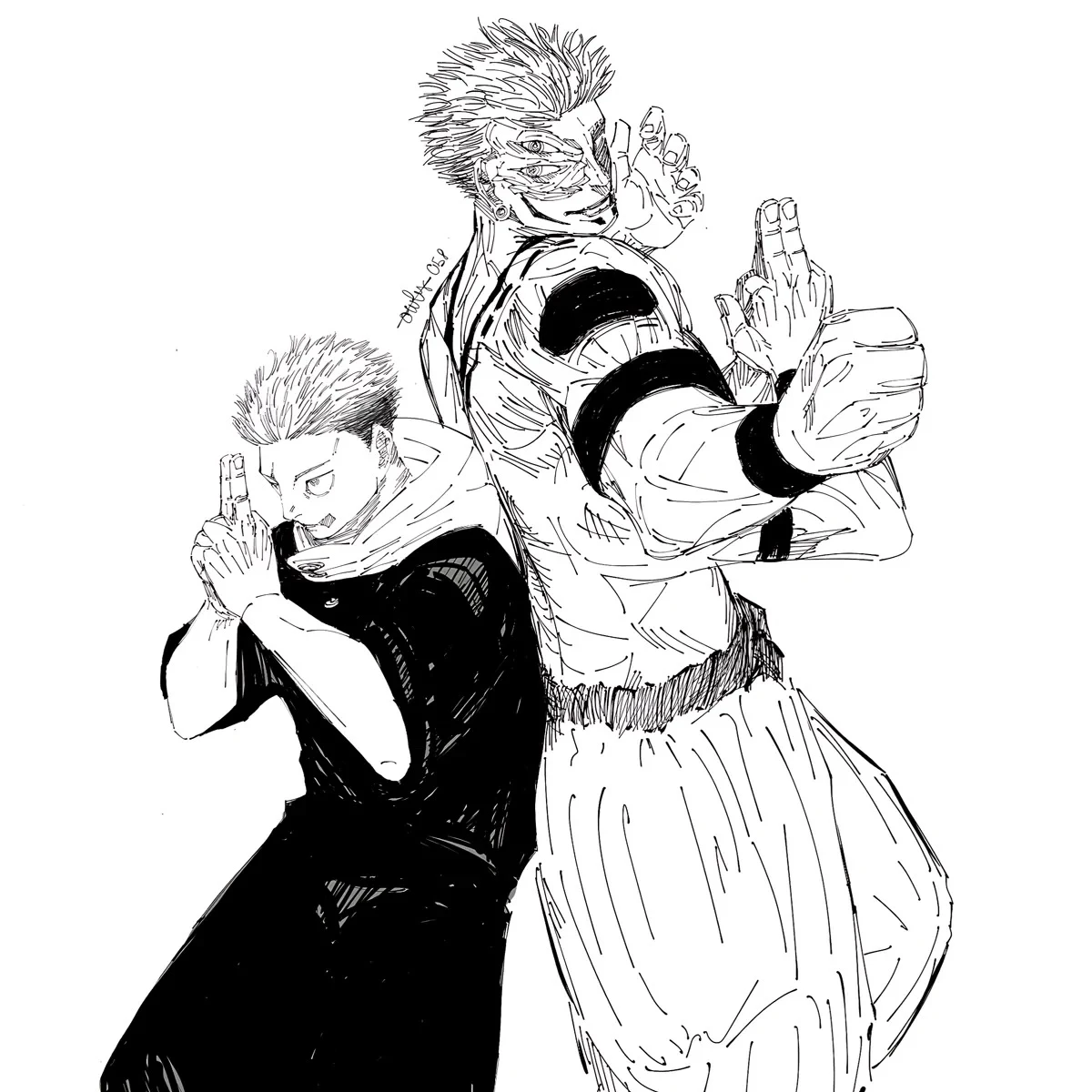 Sukuna and yuji thumbnail